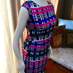 Banana Republic plaid zipper dress
